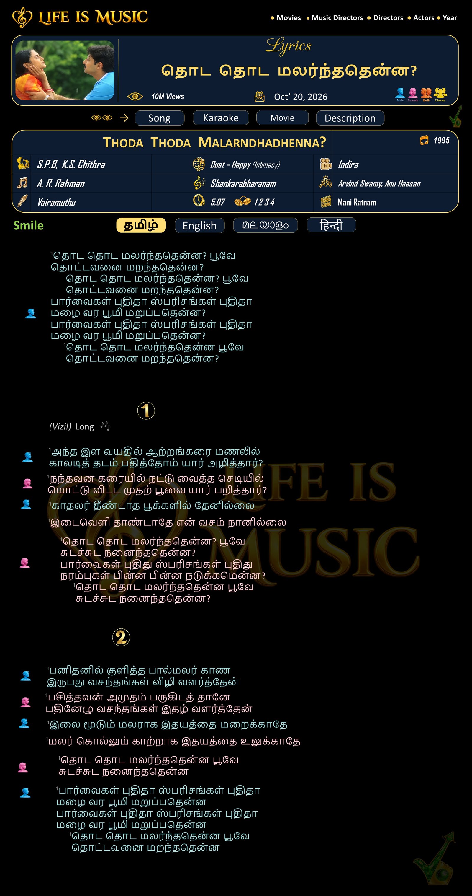Thoda Thoda Malarndhadhenna?
